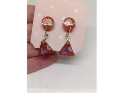 OVOCNÉ - náušnice pecky