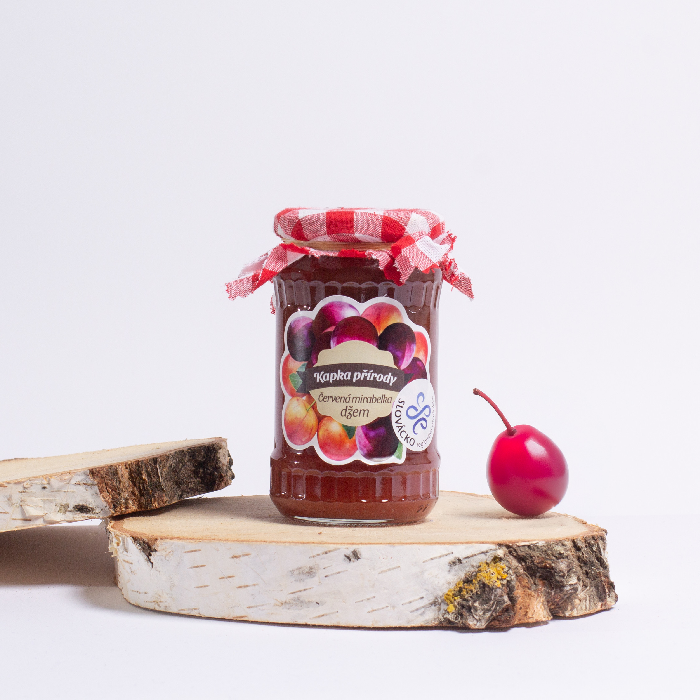 Kapka Přírody Džem z červené mirabelky Objem sklenice: 385 ml