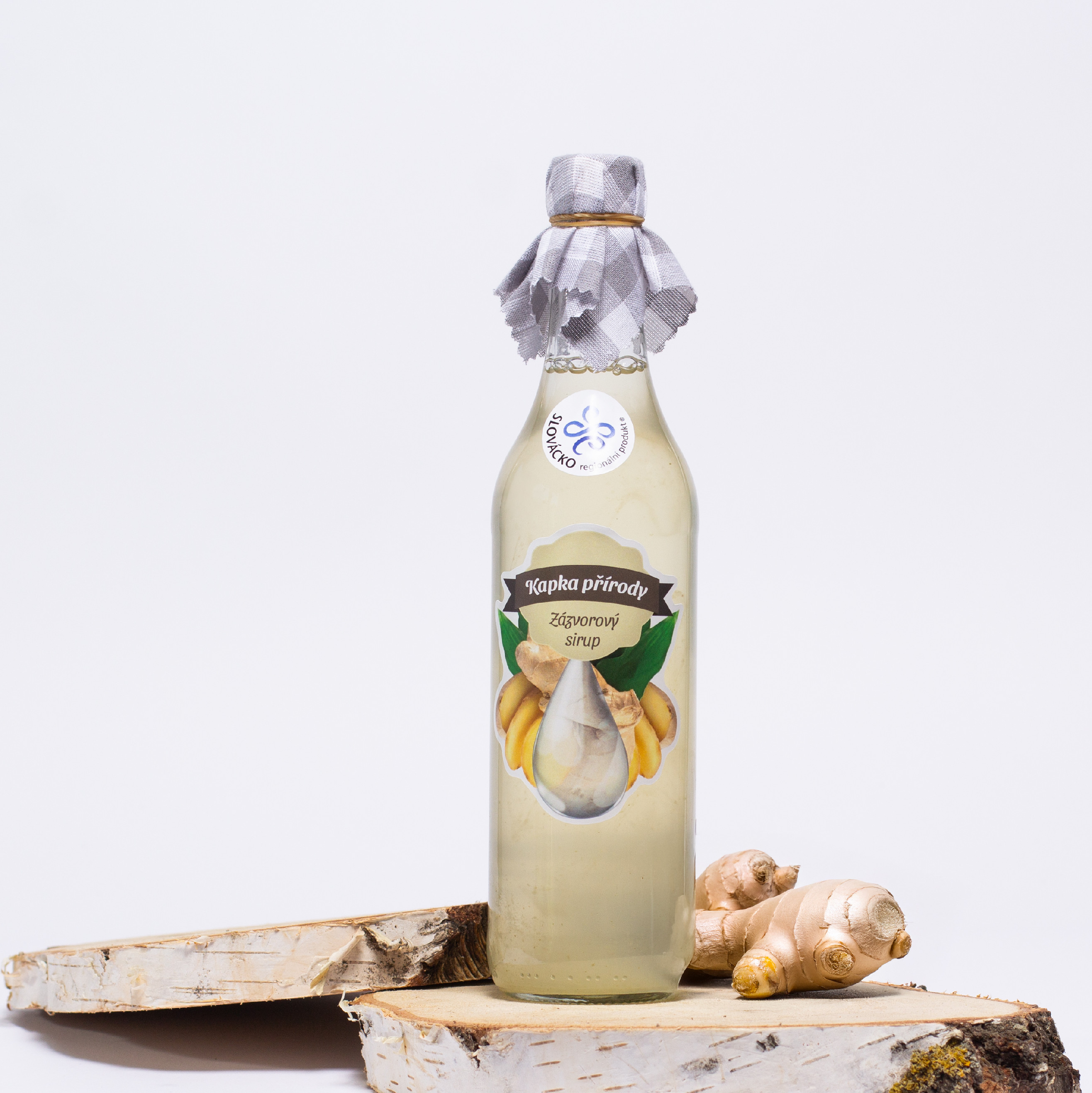 Kapka Přírody Zázvorový sirup Objem láhve: 1,0 l