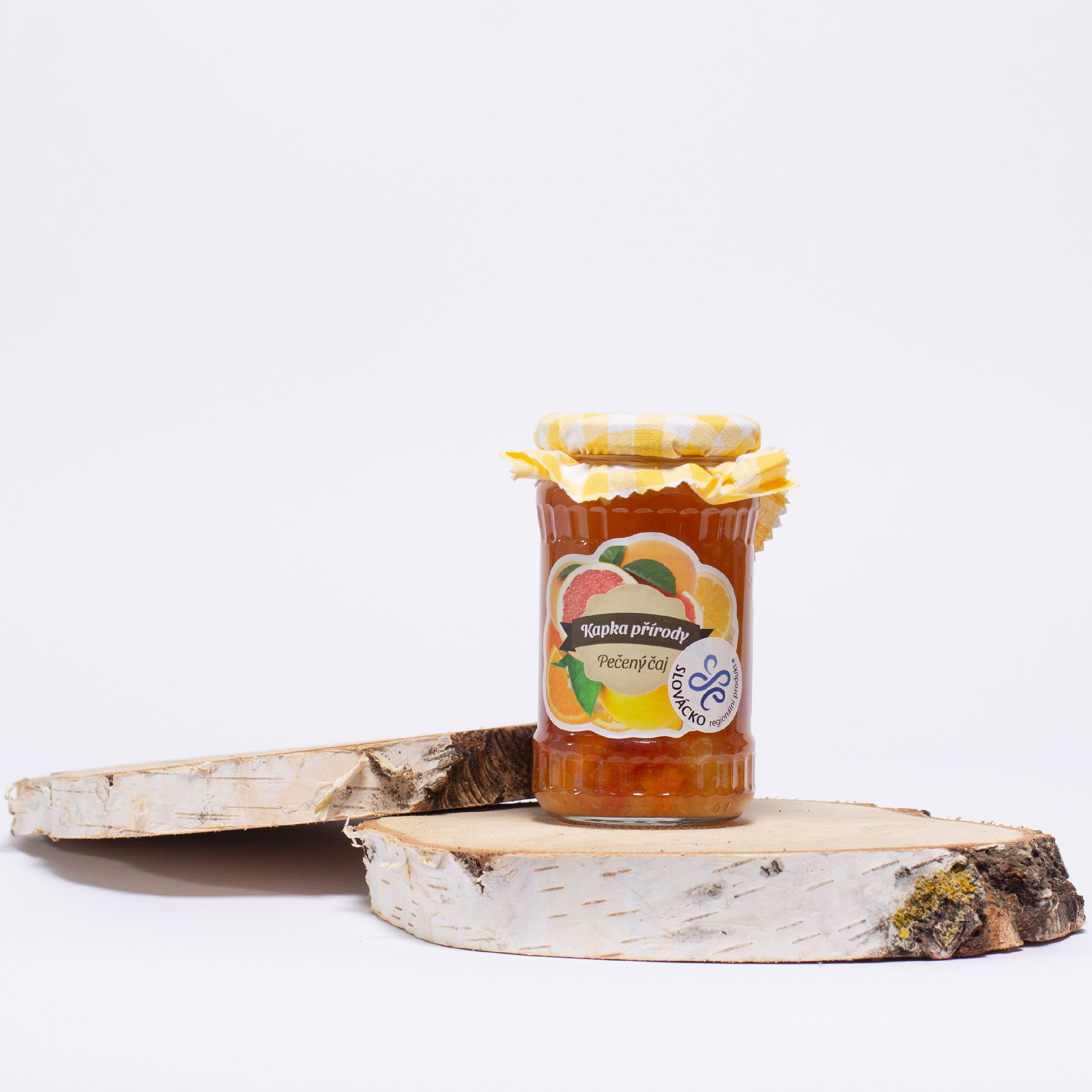 Pečený čaj - citrusové plody se zázvorem Objem sklenice: 385 ml