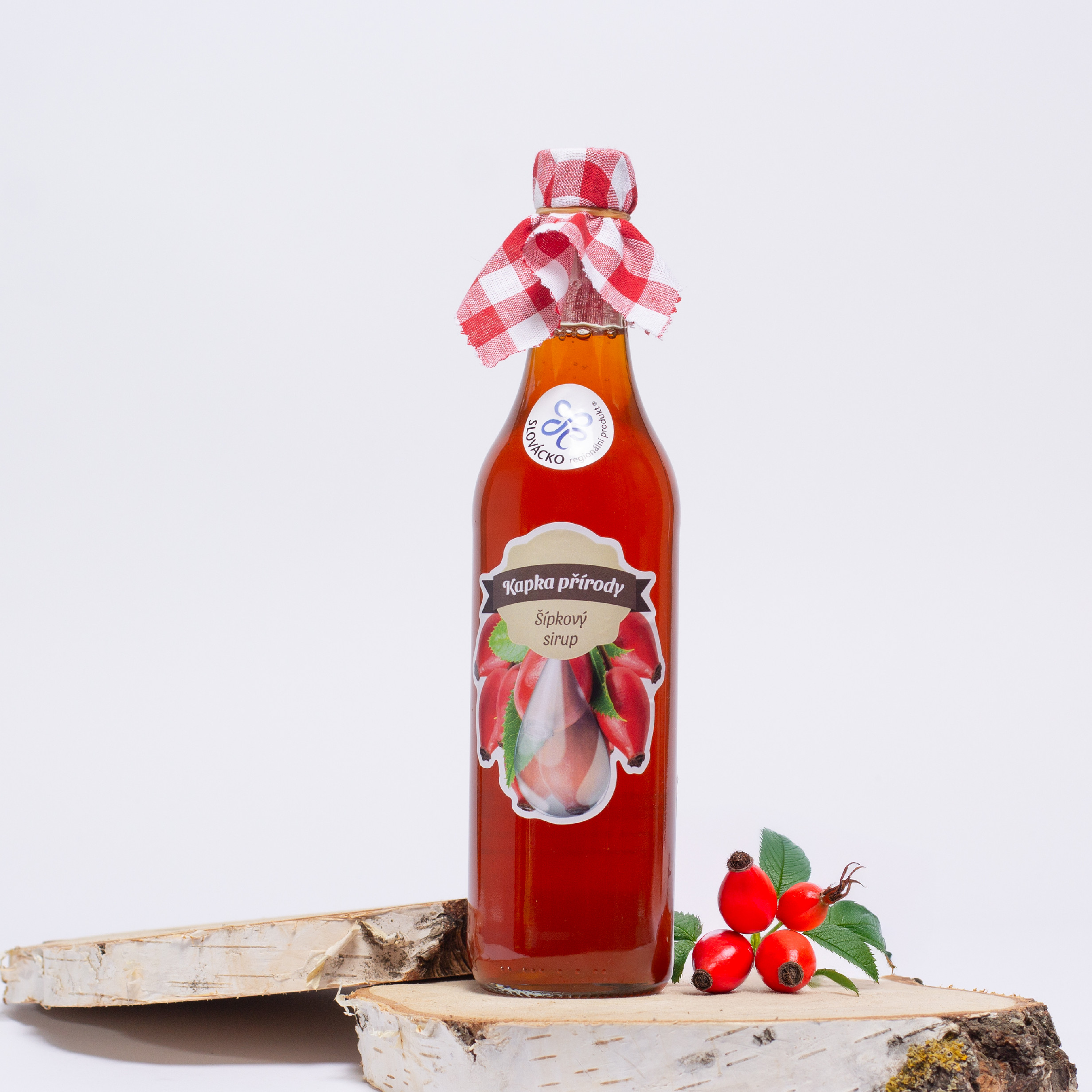 Kapka Přírody Šípkový sirup Objem láhve: 1,0 l