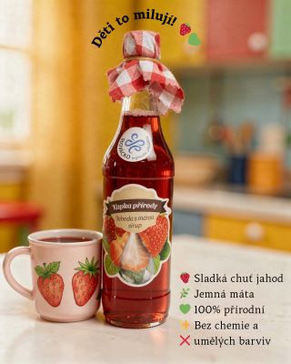 Hledáte zdravou alternativu k průmyslovým sirupům pro děti? 👶 Jahodový sirup s mátou je hit u všech dětí: Proč ho rodiče...