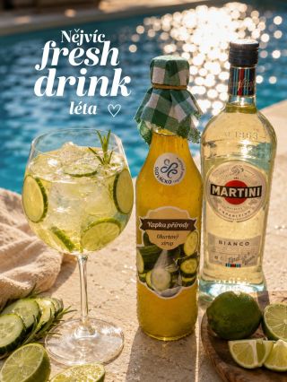Pokud hledáte něco opravdu osvěžujícího, okurka je jasná volba.🥒 RECEPT: Ingredience: * 60 ml Martini Bianco * 20 ml...