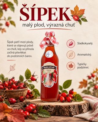 Šípky už začínají barvit krajinu do červena. 🌹🍂 A přesně tahle výrazná, sladkokyselá chuť patří k našim oblíbeným...