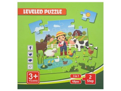 Magnetické puzzle -3ks FARMA PK160-10