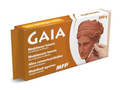Hmota modelovací 500g Gaia terracotta