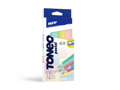 Pastelky MFP TONEO 12 ks Pastelové triangular s ořezávátkem