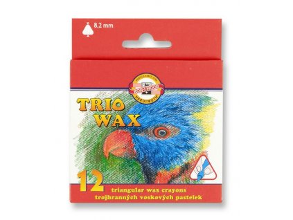 Voskovky trojhranné Koh-I-Noor, různý počet barev (Popis 8272/24 barev)
