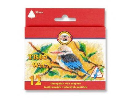 Voskovky trojhranné silné Koh-I-Noor, různý počet barev (Popis 8274 silné/24 barev)