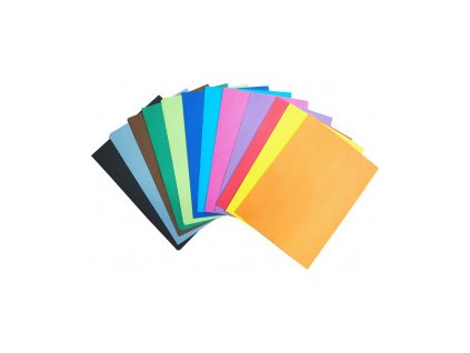 Barevný papír A4, 80g, 60 listů, mix 12x5 listů