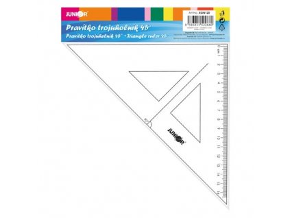 pravitko trojuhelnik s ryskou 16cm