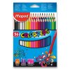 Pastelky trojhranné Maped Color'Peps, různý počet barev (Popis 48 barev)