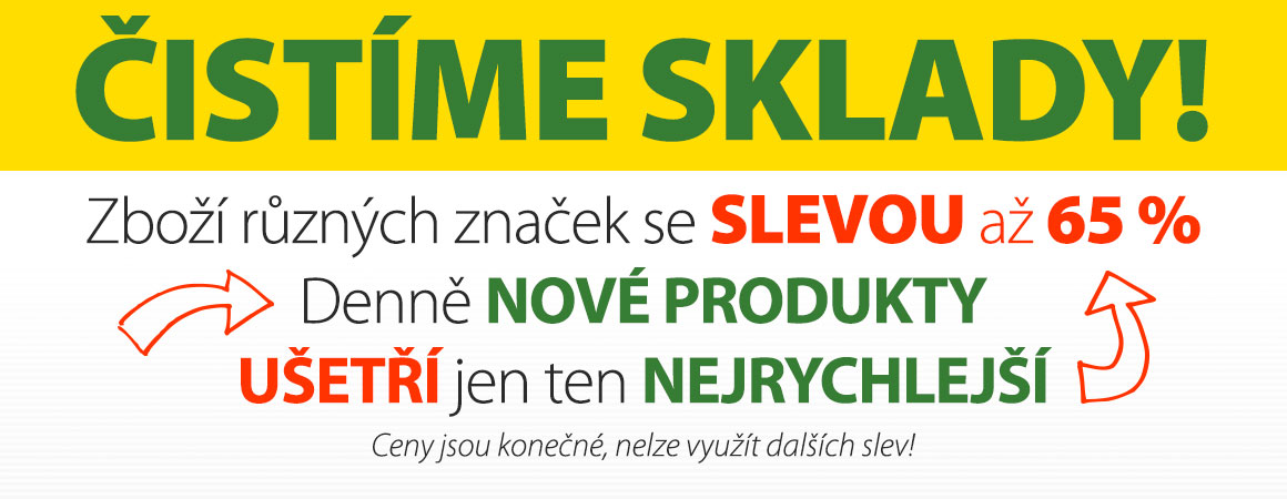 Čistíme sklady!