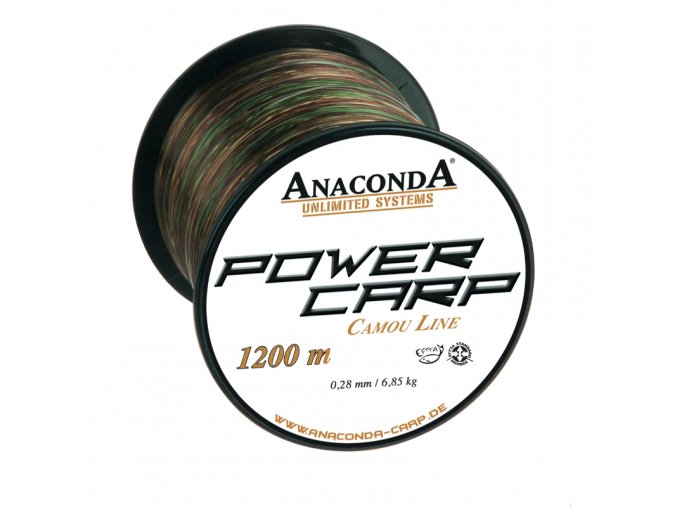 Anaconda vlasec Power carp camou line 3000m průměr: 0,32 mm