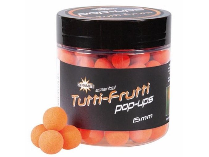 Dynamite Baits plovoucí boilie Pop-Ups Fluro Tutti Frutti 15 mm