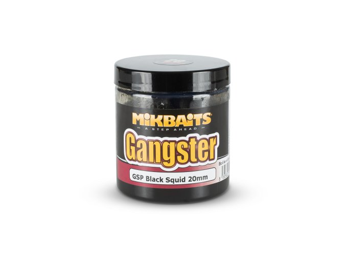 Mikbaits Gangster boilie v dipu 250ml - GSP Black Squid 20mm
