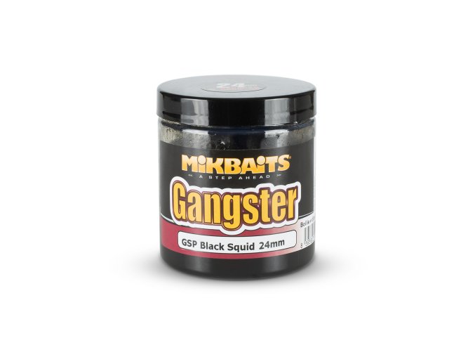 Mikbaits Gangster boilie v dipu 250ml - GSP Black Squid 24mm