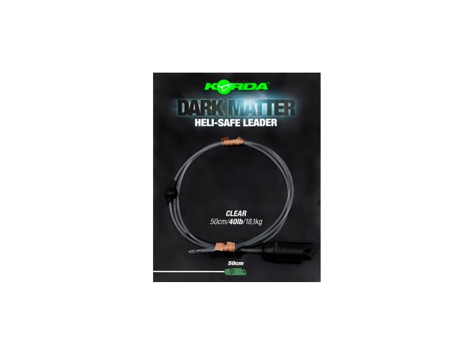 Korda Hotové montáže Dark Matter Leader Heli Safe 40lb 1m