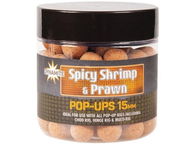 Dynamite Baits Pop-Ups Spicy Shrimp&Prawn 15 mm