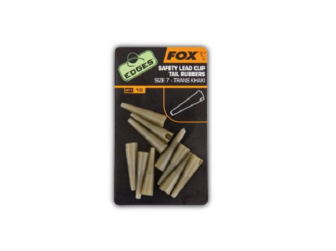 Fox převleky na závěsky Edges Lead Clip Tail Rubbers vel. 7