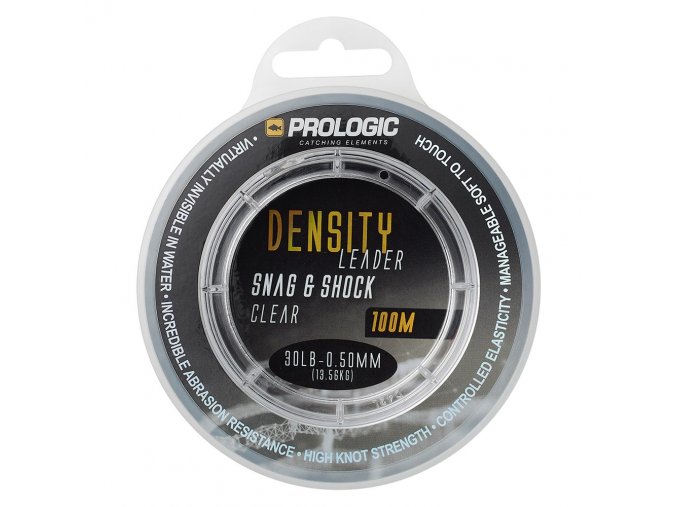 prologic sokovy vlasec density snag shock leader clear 100 m