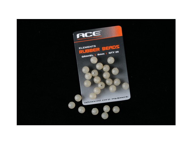 ACE gumové kuličky Rubber Beads 6mm