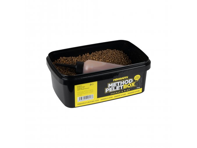 Mikbaits Method pelet box 400g + 120ml Activator - Ananas N-BA