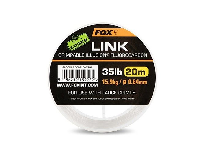 fox fluorocarbon edges link illusion ciry 20 m