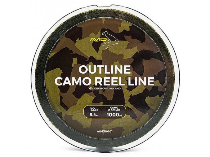 avid carp vlasec outline camo reel line