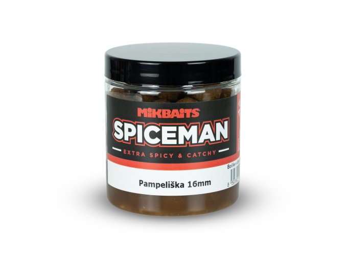 Mikbaits boilie v dipu Spiceman 250ml - Pampeliška 16mm