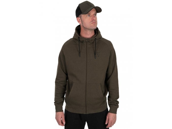fox mikina collection lightweight hoodie green black
