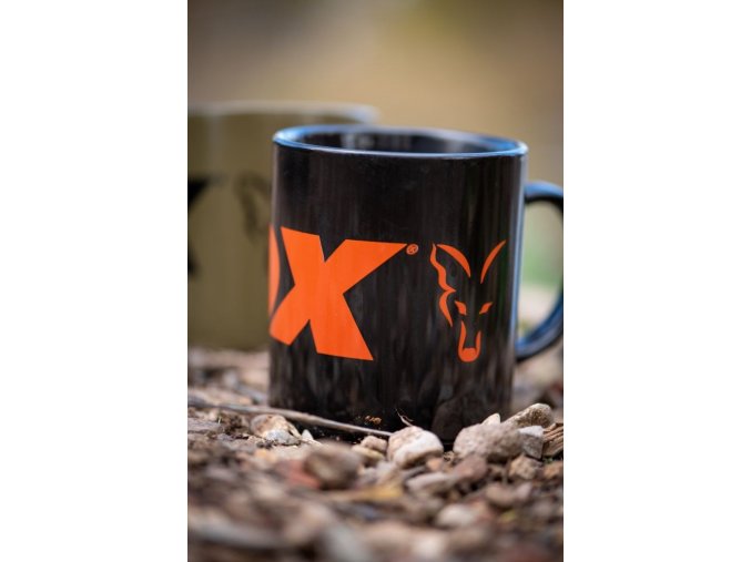 fox hrnek collection ceramic mug black orange 350 ml (1)