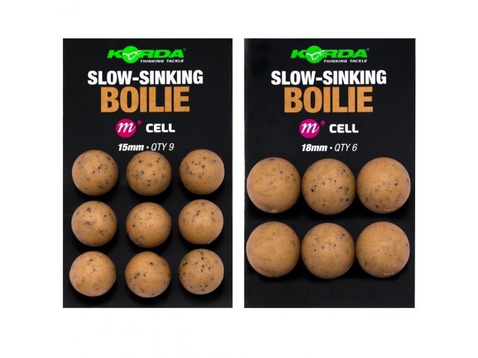 korda plastic wafter slow sinking boilie cell