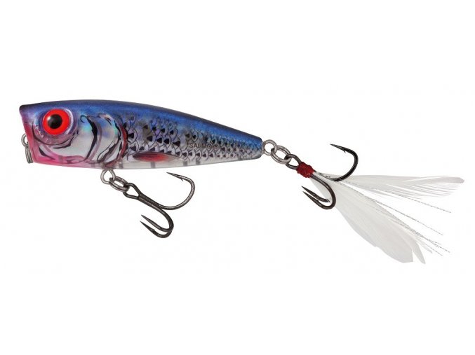 salmo wobler rattlin pop floating clear blue shiner 7 cm