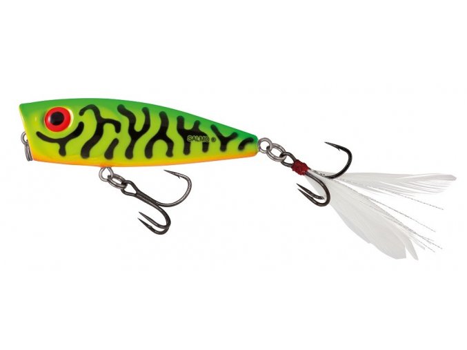 salmo wobler rattlin pop floating green tiger 7 cm