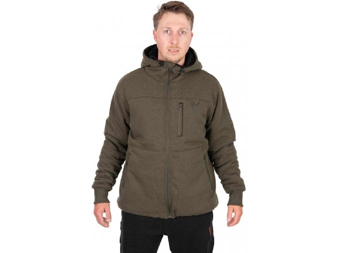 fox bunda collection sherpa jacket green black