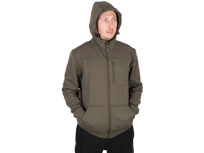 fox bunda collection soft shell jacket green black