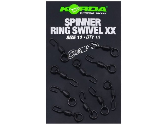 korda obratlik spinner ring swivel xx size 11