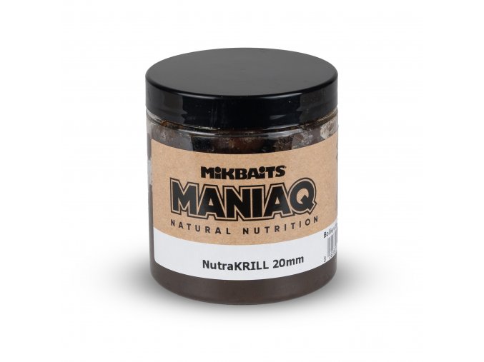 Mikbaits ManiaQ boilie v dipu 250ml - NutraKRILL 20mm