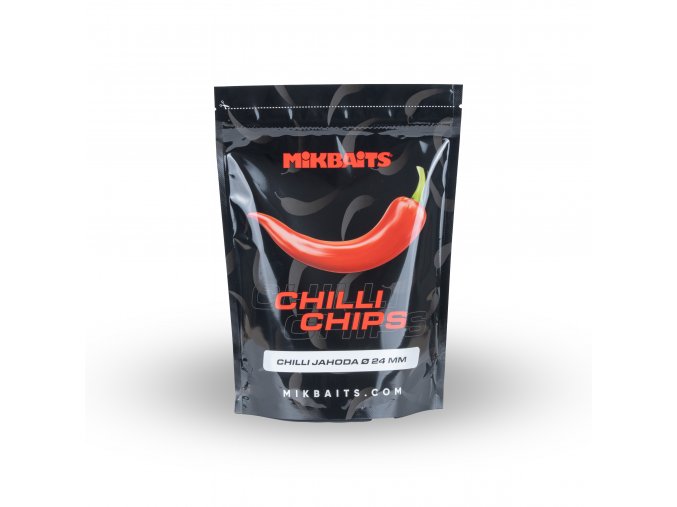 Mikbaits Chilli Chips boilie 300g - Chilli Jahoda 24mm