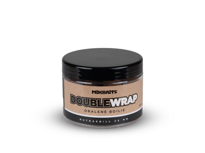 Mikbaits ManiaQ Double Wrap boilie 500ml - NutraKRILL 24mm