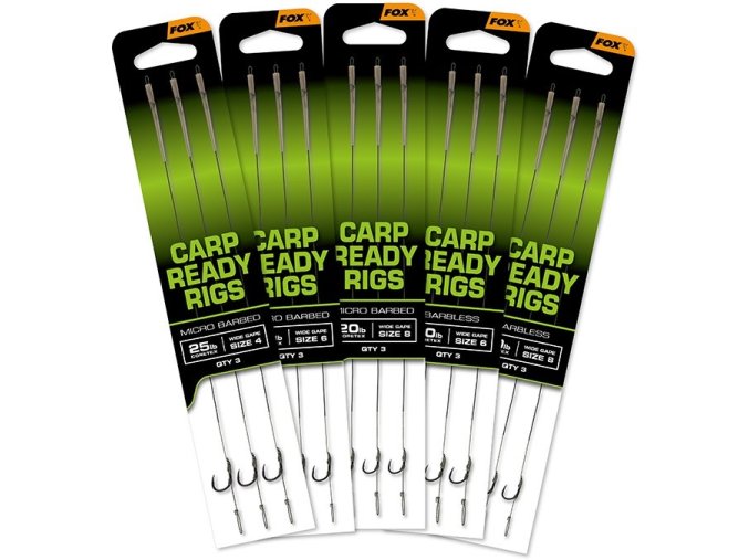 fox navazce carp ready rigs wide gape 3 ks