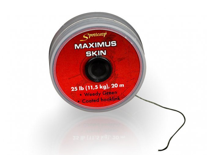 Sportcarp ztužená šňůrka Maximus Skin 20 m (Varianta Gravel Brown hnědá 25 lb 11,3 kg)