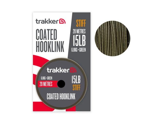 Trakker Návazcová šňůra Stiff Coated Hooklink 20m (Varianta Trakker Návazcová šňůra - Stiff Coated Hooklink 45lb, 20,4kg, 20m)