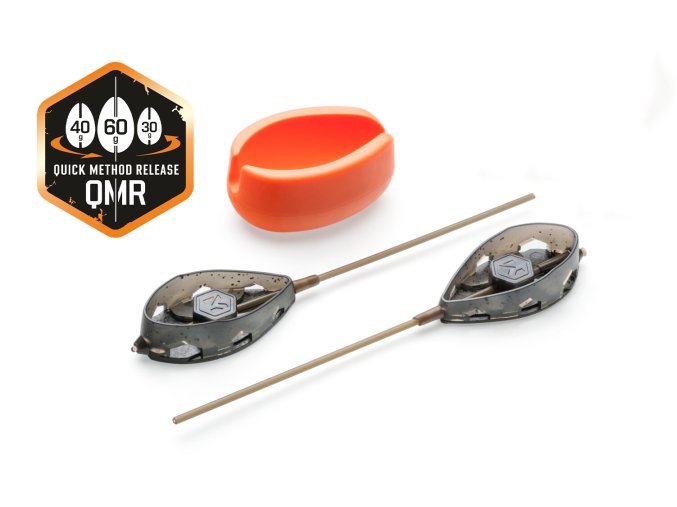 Mivardi set krmítek Method Feeder set QMR Flat XL long (50g + 60g + mould)