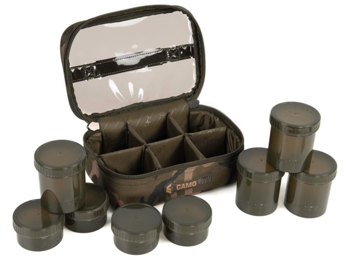 fox pouzdro camolite 8 pot hookbait case (1)