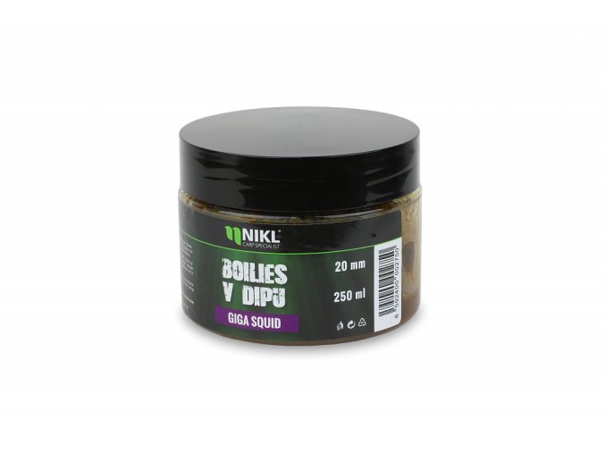 Nikl Boilies v dipu Giga Squid 250g