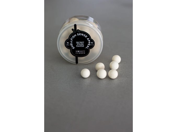 MONKEY CLIMBER PLOVOUCÍ BOILIE SHELLFISH SENSE APPEAL POP UPS WHITE 14 mm
