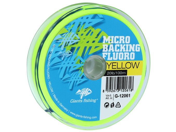 Giants fishing Micro Backing Fluoro-Yellow 20lb/100m