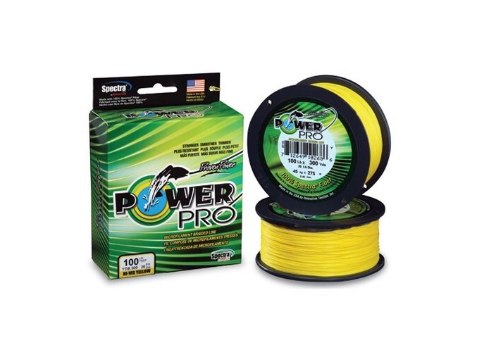 power pro spletana snura hi vis yellow 135 m